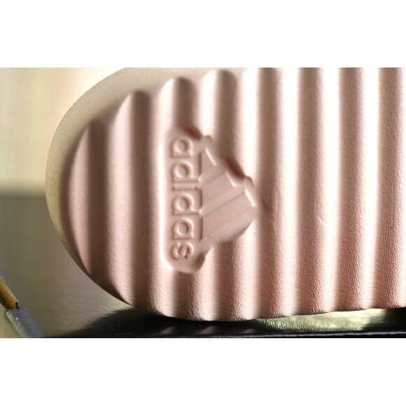 New! Size: 8 Women Adidas Adilette Platform Slides Vanilla Semi Lucid Red JP5676 - Picture 15 of 16